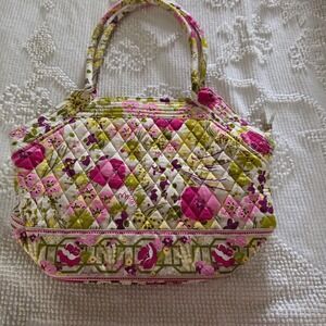 Vera Bradley Make Me Blush Handbag Shoulderbag Purse Zip Closure Retired Pattern